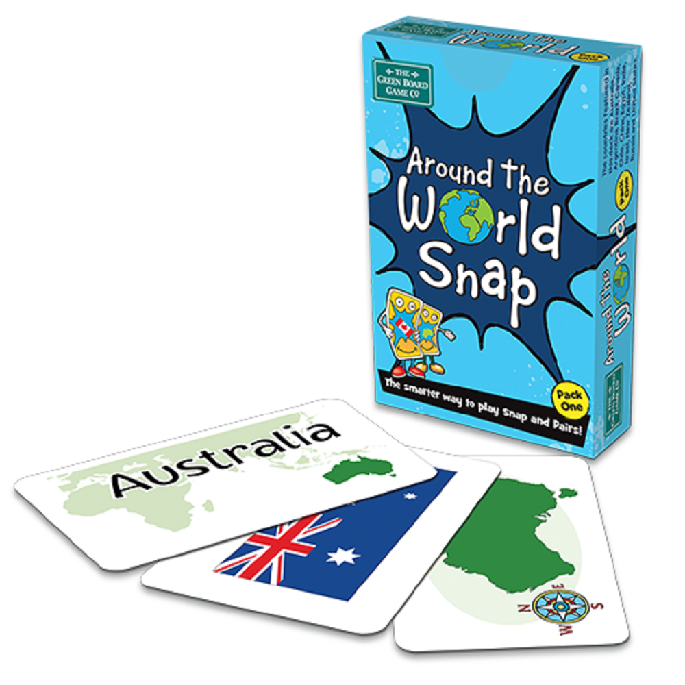 Around The World Snap and Pairs Card Game Pack 1 Educational Game for