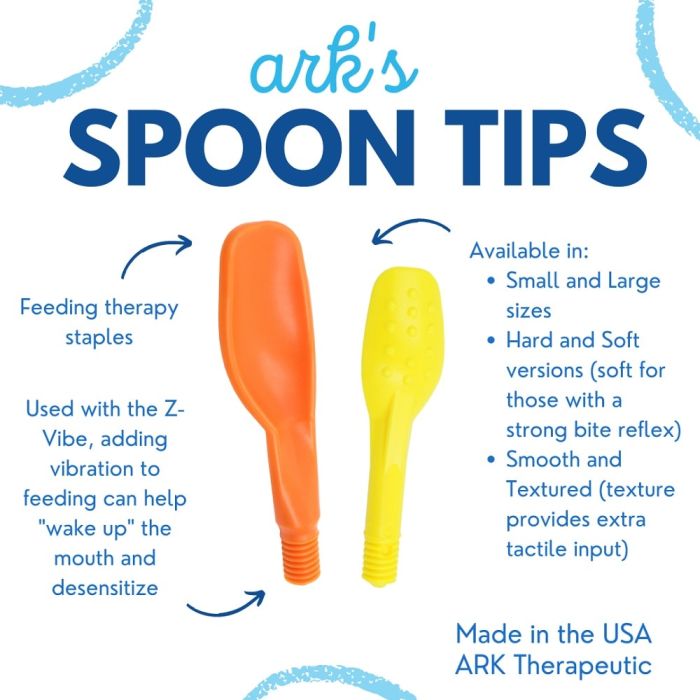 ARK's Textured Spoon Tip, Oral Feeding Speech Therapy Z-Vibe