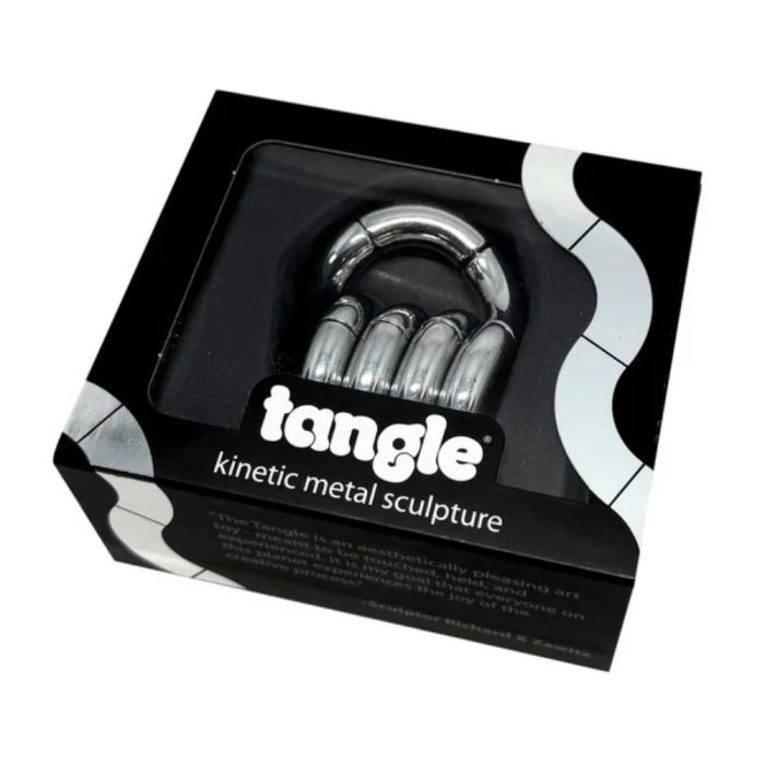 Luxury Die-Cast Metal Tangle Jr. – Elegant Fidget Sculpture & Desk Toy