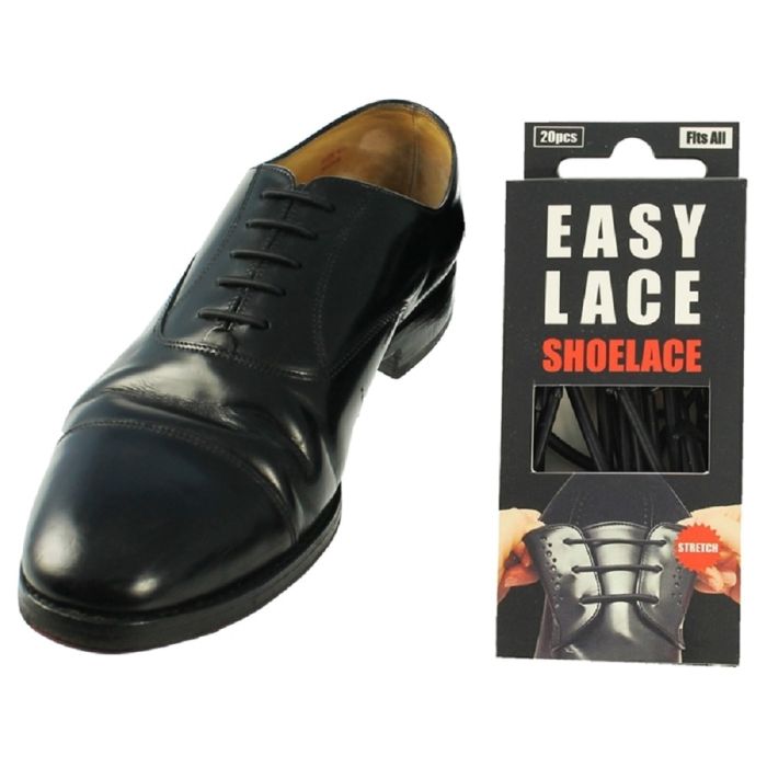Easy Lace No Tie Stretch Shoelaces, School Formal Work Shoes SEN ASD SPD