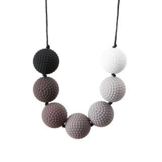 Chewigem Sensooli Berries Weighted Sensory Chew Necklace Black Greys