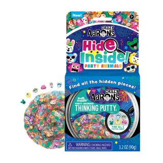 Crazy Aaron's Thinking Putty Hide Inside Party Animals