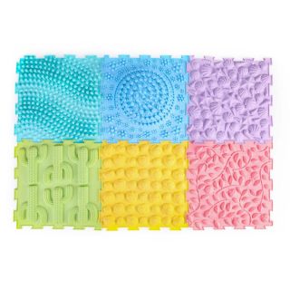 Massage Puzzle Floor Tiles Set of 6 TEXMP6 Playlearn