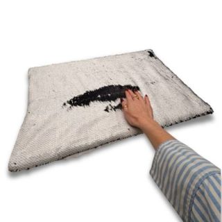 Weighted Sequin Lap Pad - Black & White