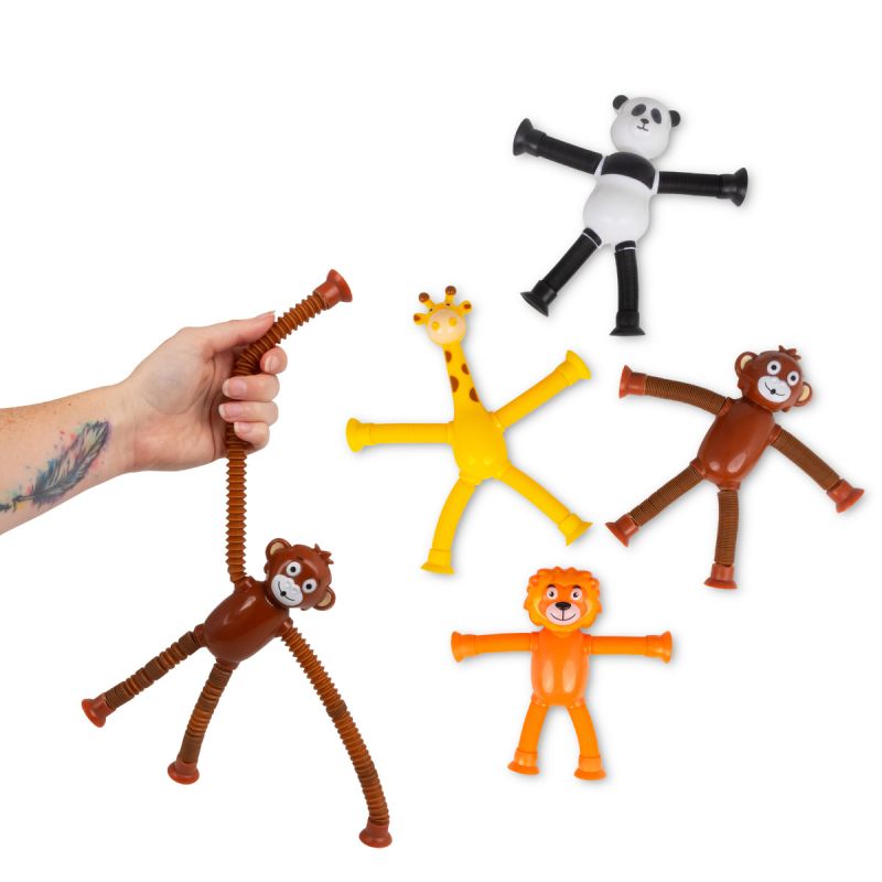 thumbnail image 2 of Stretch Tube Cartoon Suction Cup Pop Tube Giraffe Toys Pop Tubes 2 of 10