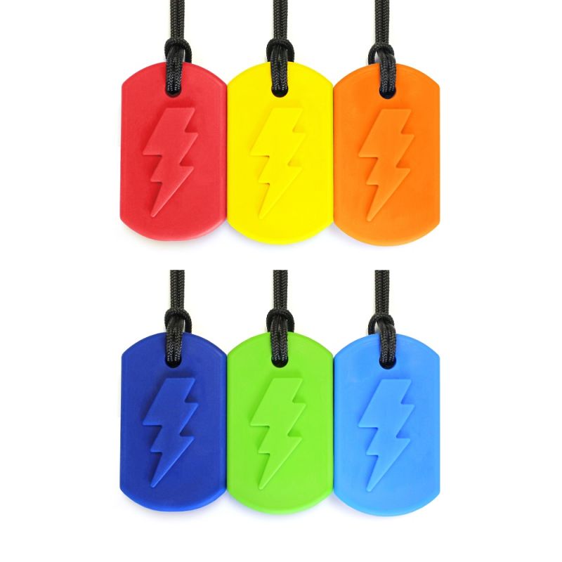 Amazon.com : Sensory Chew Necklace for Kids, Boys or Girls - Sensory Oral  Motor Aids Teether Toys for Autism, ADHD, Baby Nursing or Special Needs-  Reduces Chewing Biting Fidgeting for Kids Adult