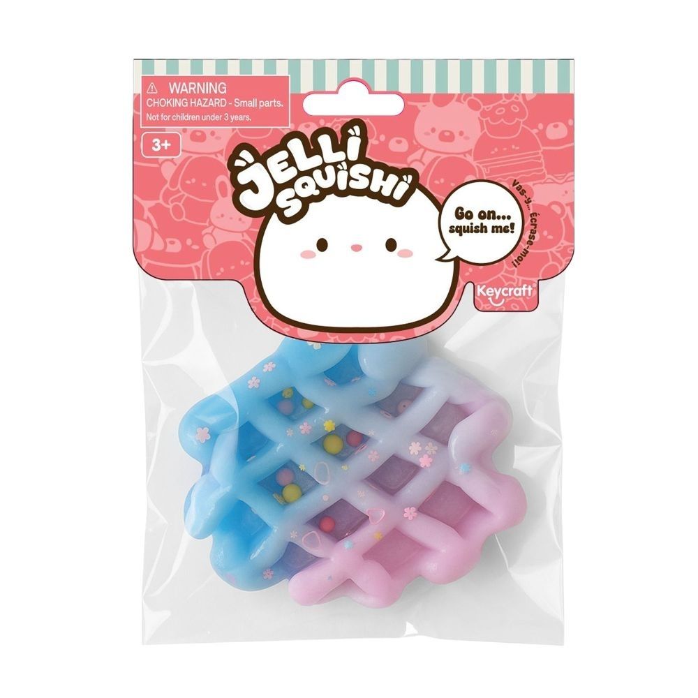 Jelli Squishi Donut Waffle Jelly Sensory Toy Squishy Stress Relief Fidget Gift